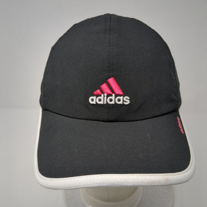 Adidas Adizero Strapback Hat Black One Size Adjustable Embroidered 6 Panel
