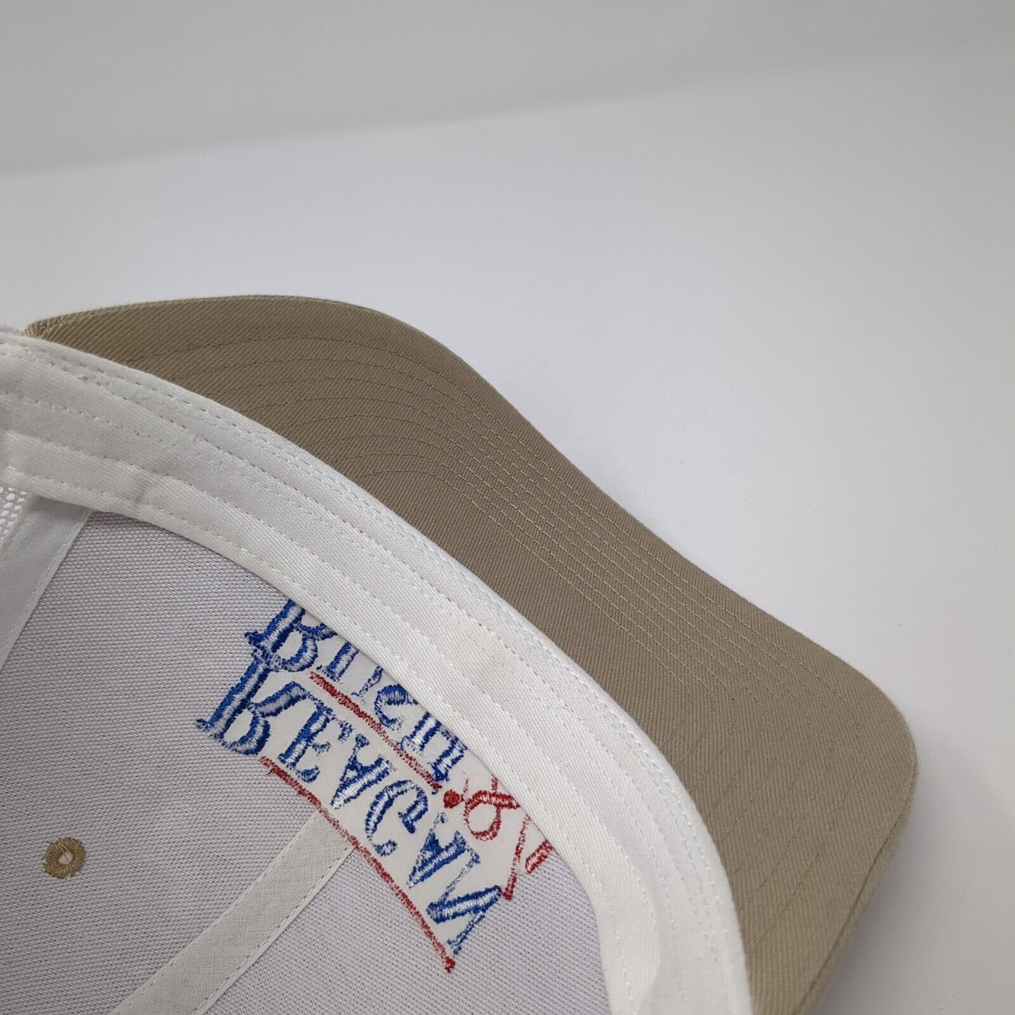 Reagan Bush '84 Snapback Trucker Hat Brown OS Adjustable Mesh Back Richardson