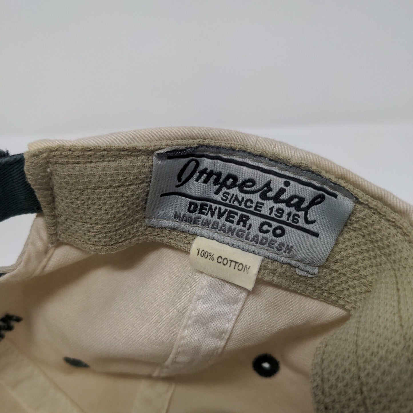 Waterfall Resort Alaska Strapback Hat Tan One Size Embroidered Imperial