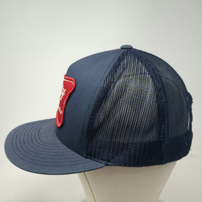 Yupoong Trucker Hat Blue Red White One Size Salty Rodeo Matthew 5:13 Snapback