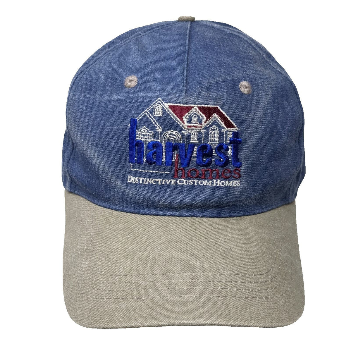 Cobra 5 Panel Blue One Size Snapback Hat Harvest Homes Two Tone Washed Cotton