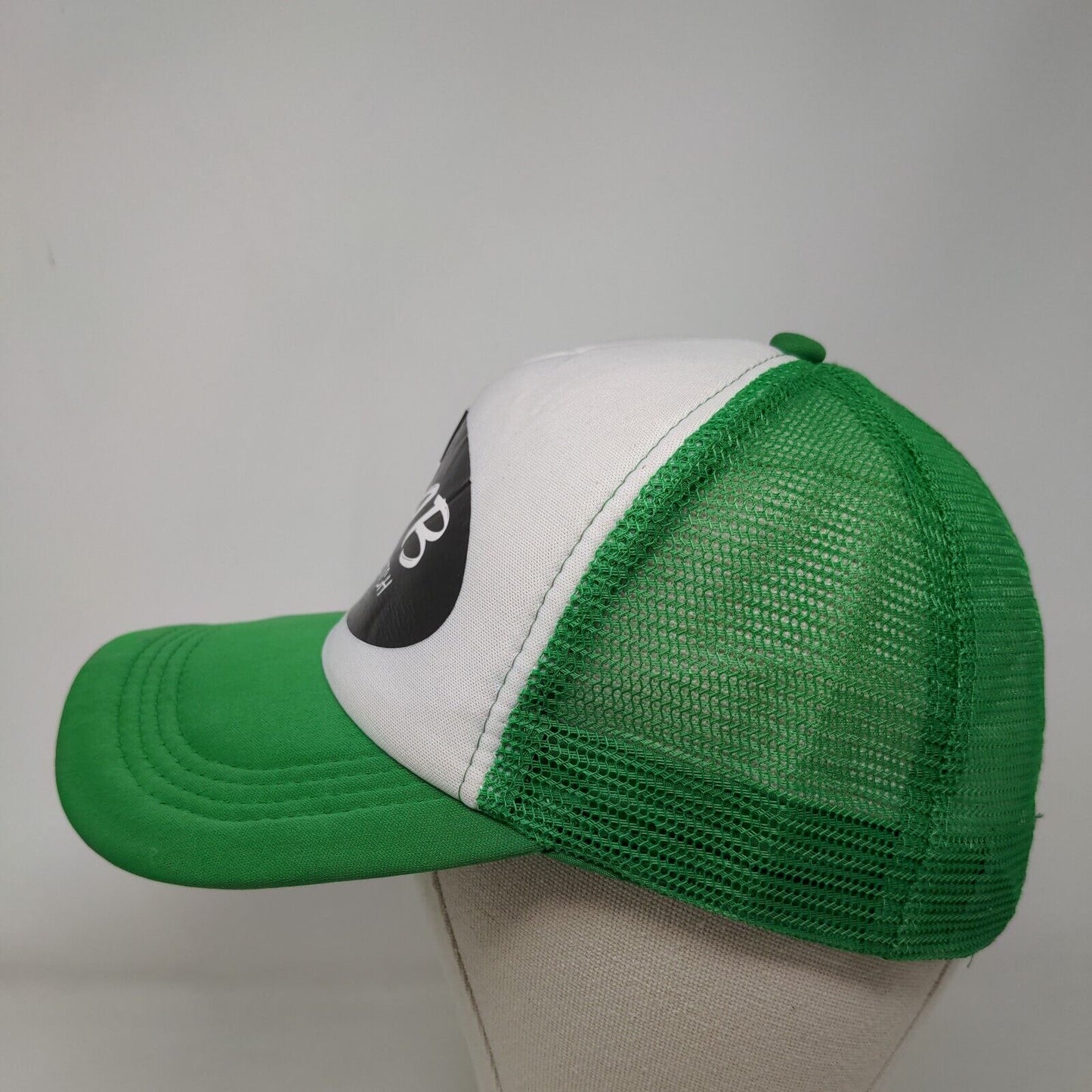 RAAB Real As A Bitch Snapback Mesh Back Trucker Hat Green One Size 5 Panel