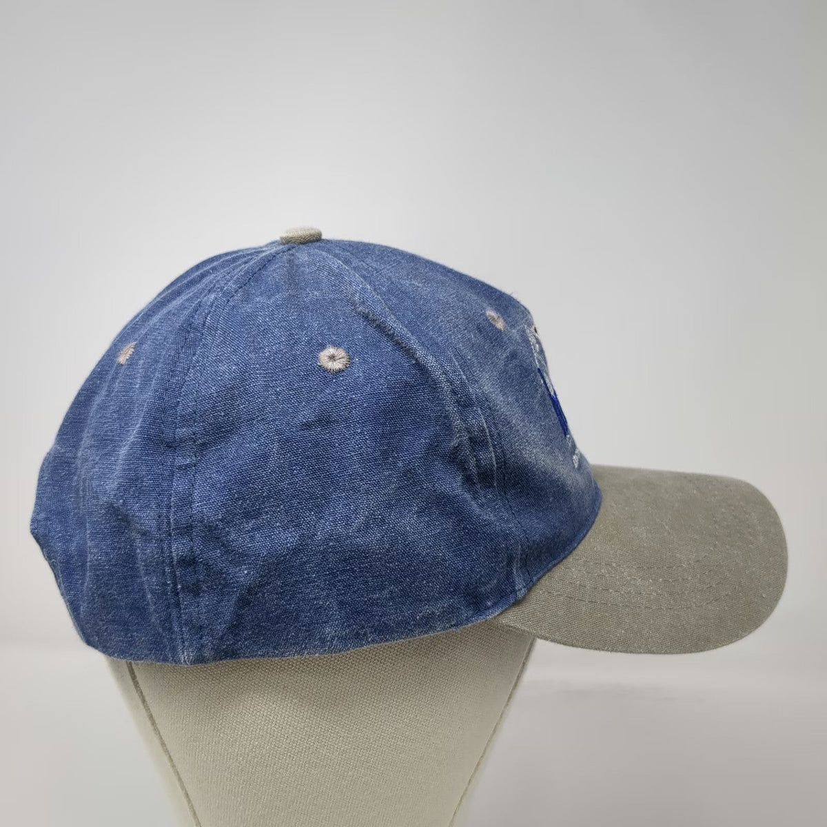 Cobra 5 Panel Blue One Size Snapback Hat Harvest Homes Two Tone Washed Cotton