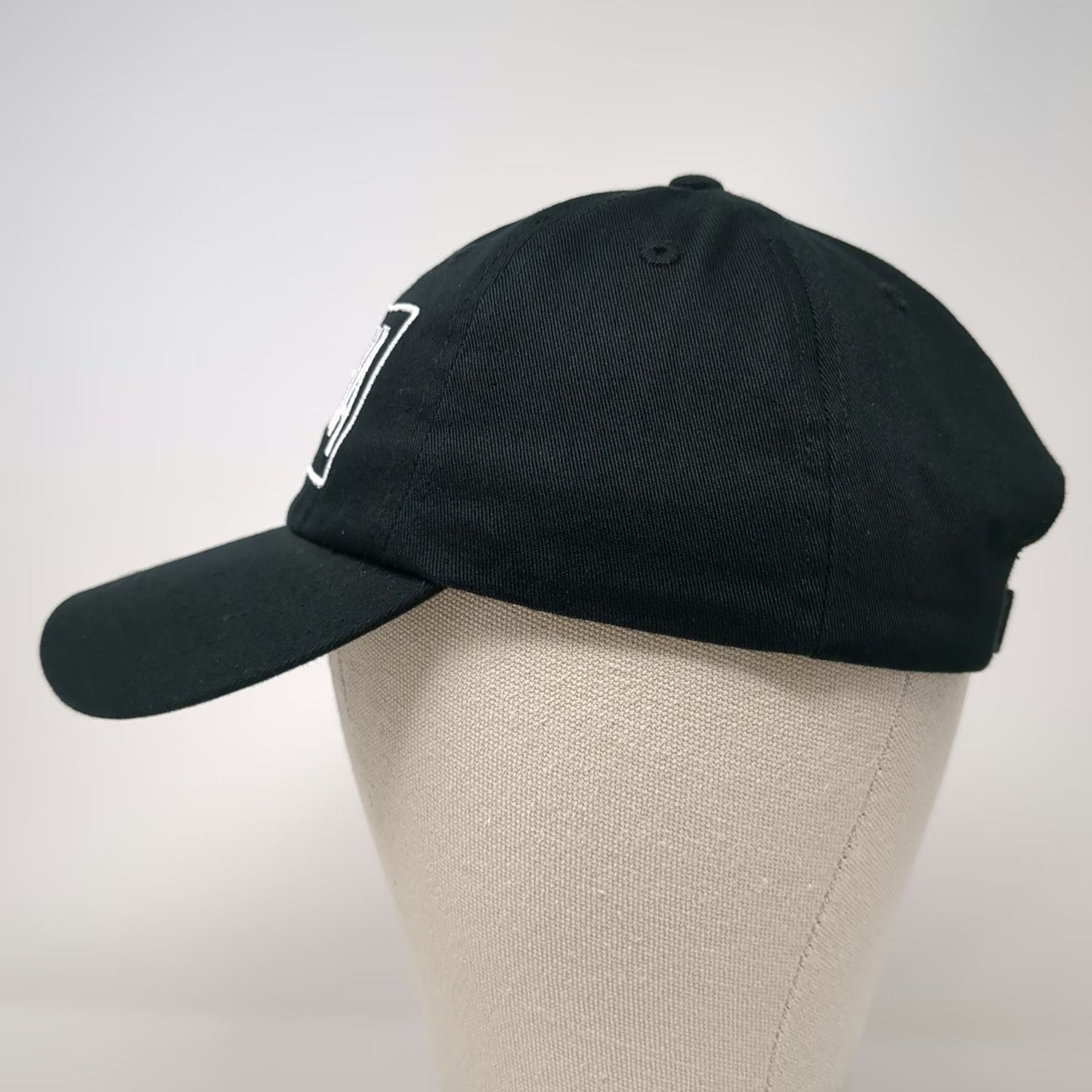 Victoria Sport Baseball Cap Black One Size Adjustable Embroidered Cotton Hat
