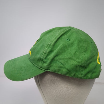 John Deere Baseball Cap Green One Size Embroidered Logo Slideback Slogan Hat