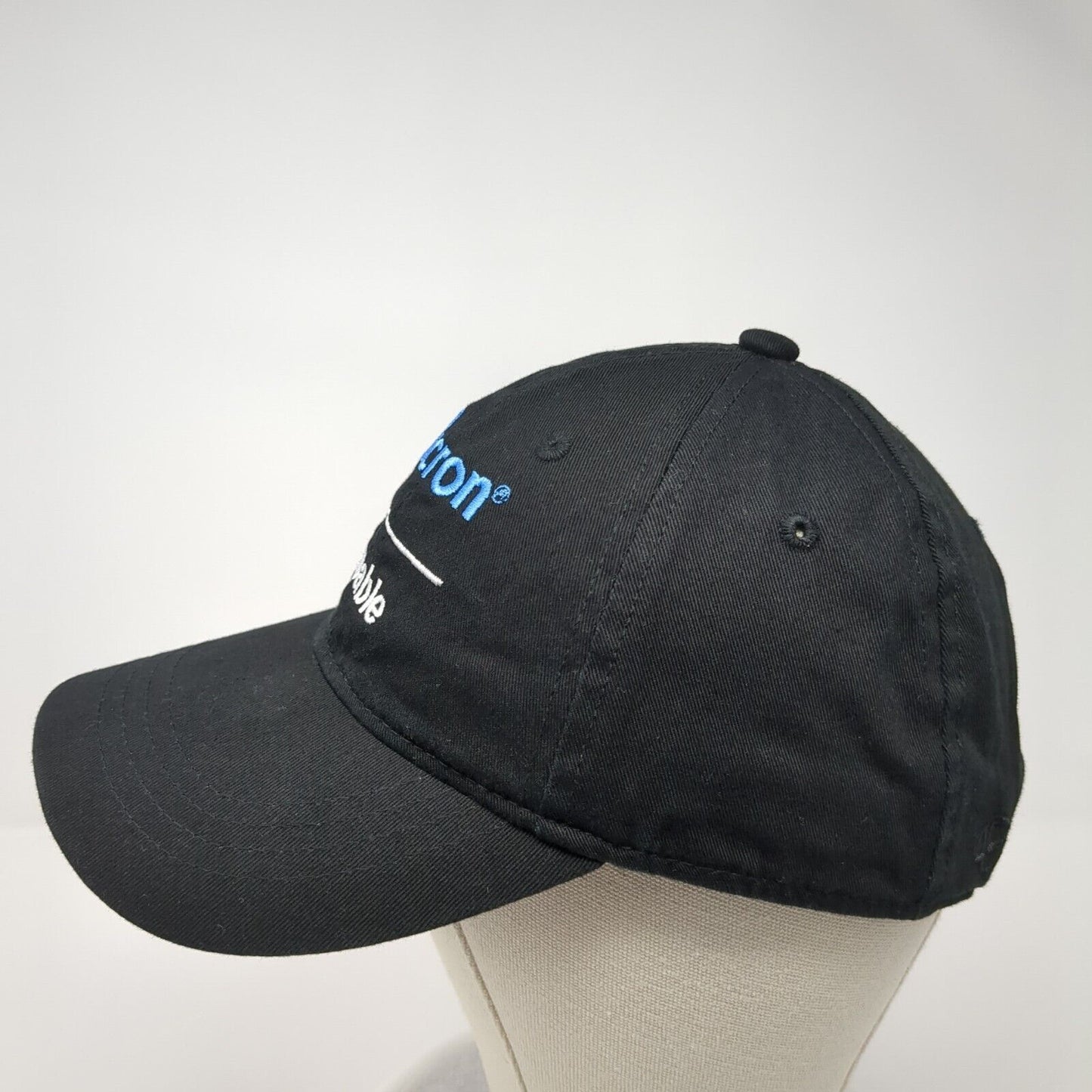 Micron Capable Adult Slideback Hat Black OS Adjustable Embroidered Outdoor Cap