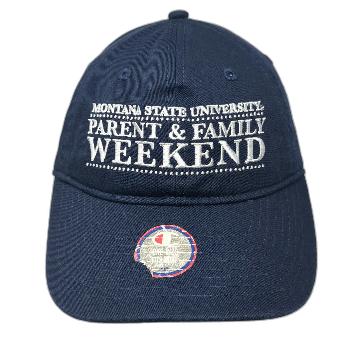Montana State University NCAA Champion Hat Blue One Size Bozeman MT Slideback