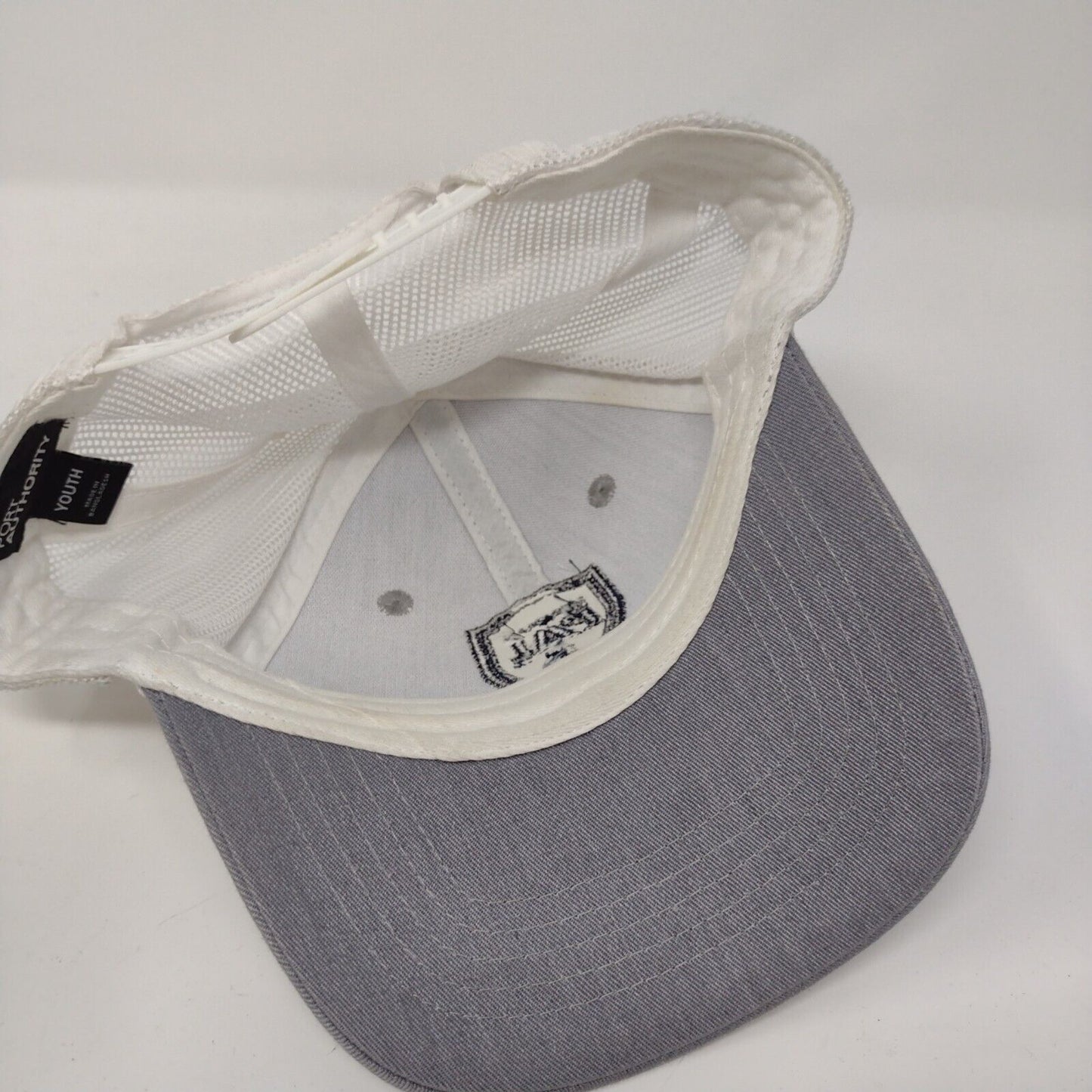 Meridian PAL Snapback Mesh Back Trucker Hat Gray Youth Port Authority