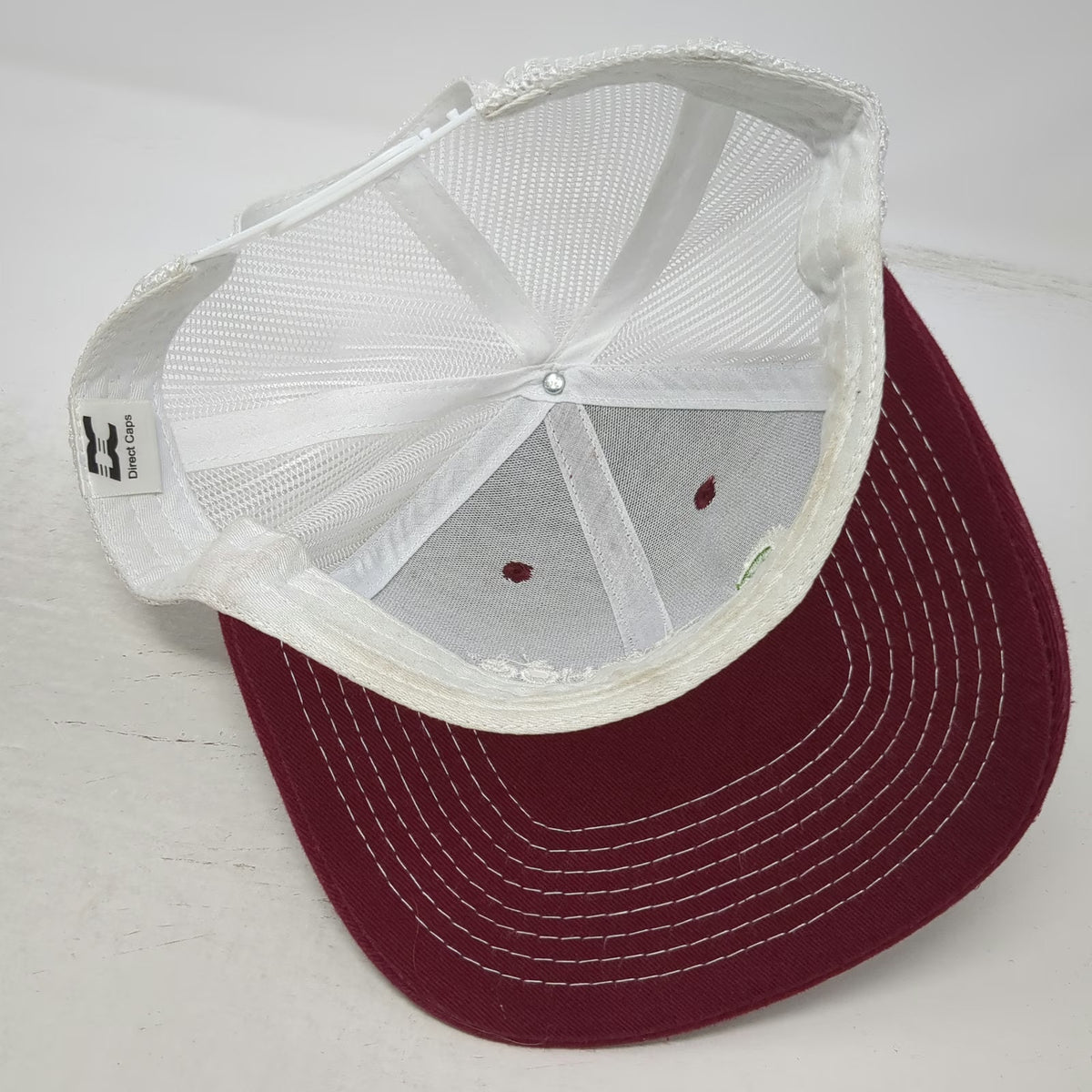 Direct Caps Hilleshög Red Trucker Hat OSFM Snapback Mesh Agriculture Seed Logo