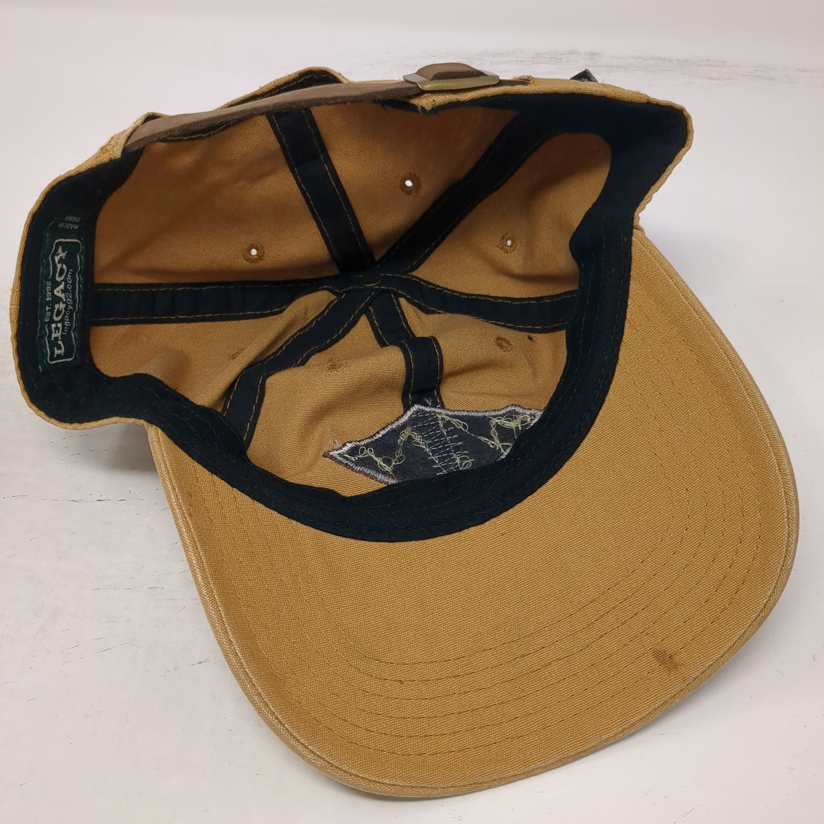 Legacy Baseball Cap Brown One Size Montana Bison Patch Slideback Cotton Hat