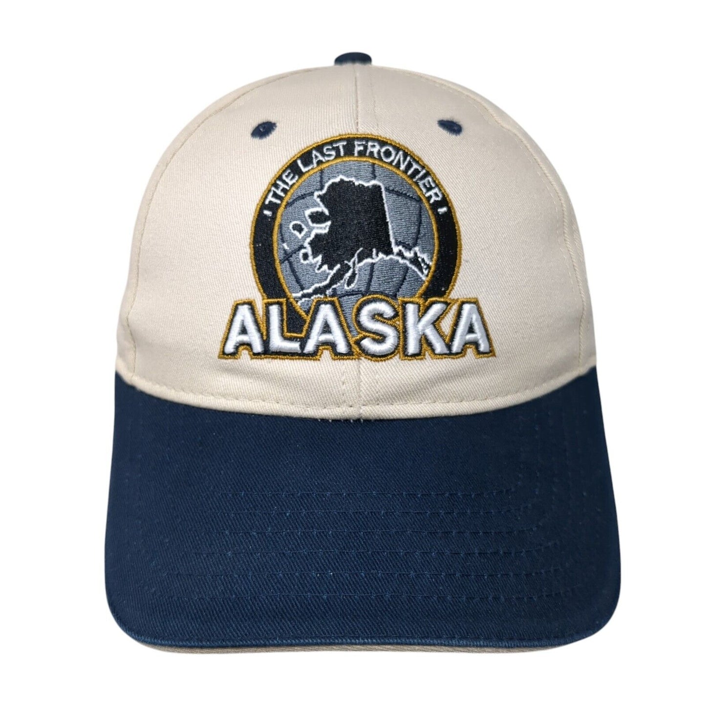 The Last Frontier Alaska Est 1959 Strapback Hat Multi OS Adjustable Patriotic