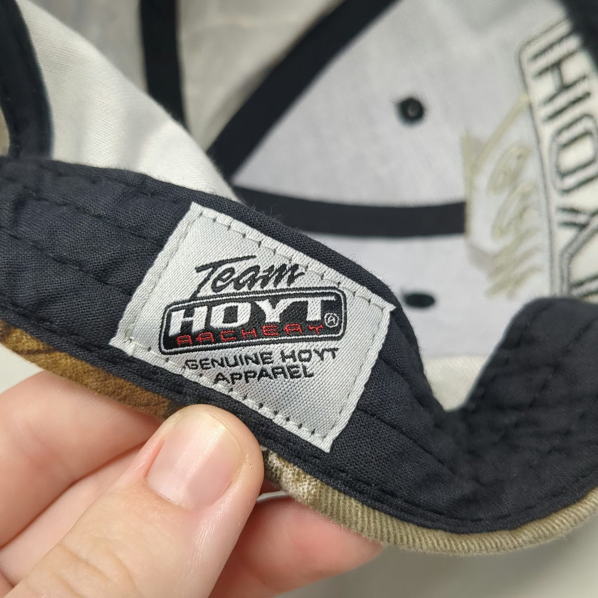 Team Hoyt Archery Baseball Cap Black Camo One Size Strapback Hunting Bow Hat