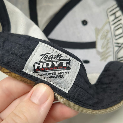 Team Hoyt Archery Baseball Cap Black Camo One Size Strapback Hunting Bow Hat