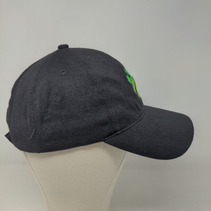 Apollo USA Men's Strapback Hat Black Adjustable Embroidered Investors Bank Logo