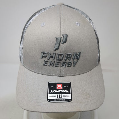 Richardson Trucker Hat Gray One Size Camo Snapback 1st Phorm Energy