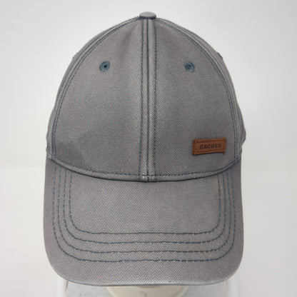 Cacuss Slideback Baseball Cap Gray One Size Adjustable 6 Panel Cotton