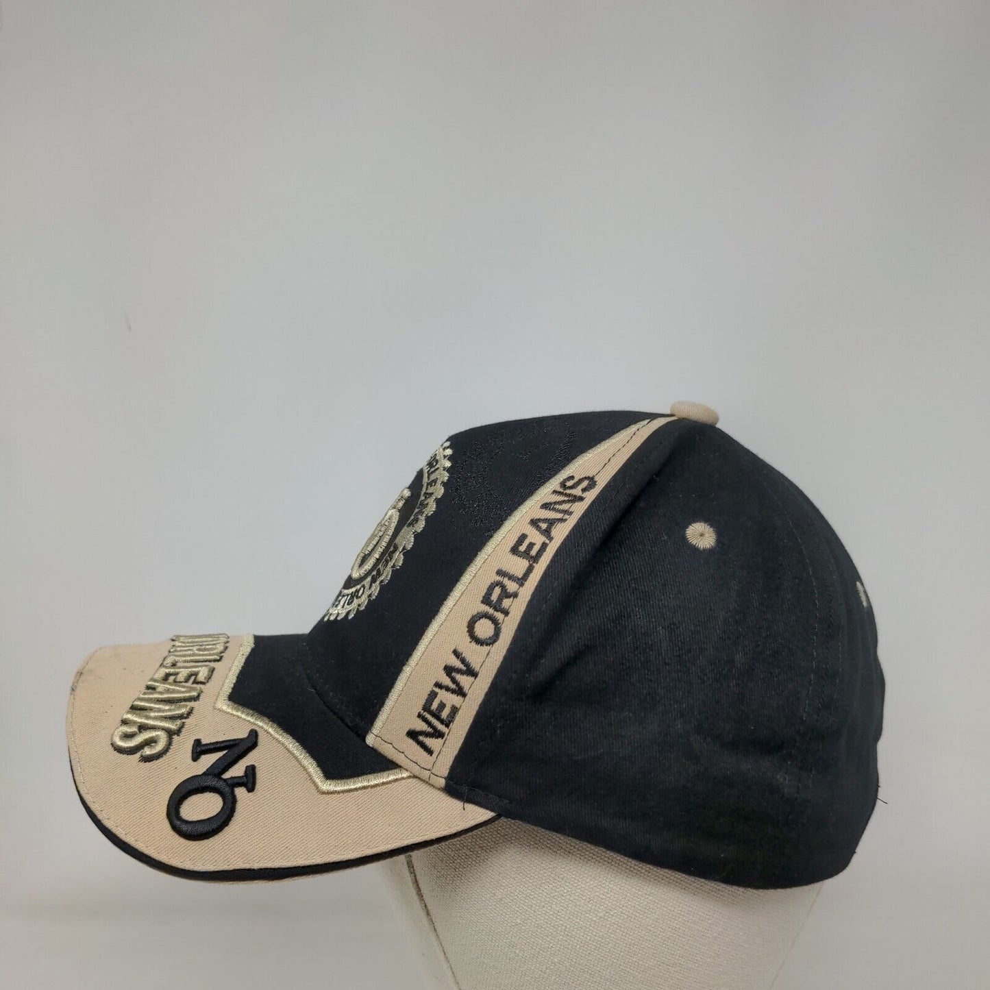 New Orleans Strapback Hat Multicolor One Size Embroidered Adjustable