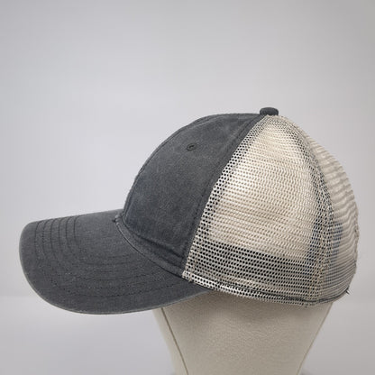 Home Crown Idaho Trucker Hat Gray OS Adjustable Embroidered Mesh Back George