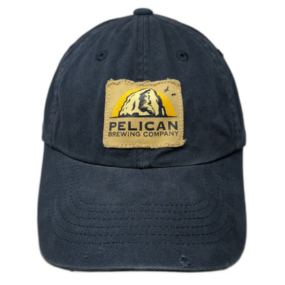 Pelican Brewing Company Baseball Cap Blue One Size Oregon Coast Slideback Hat