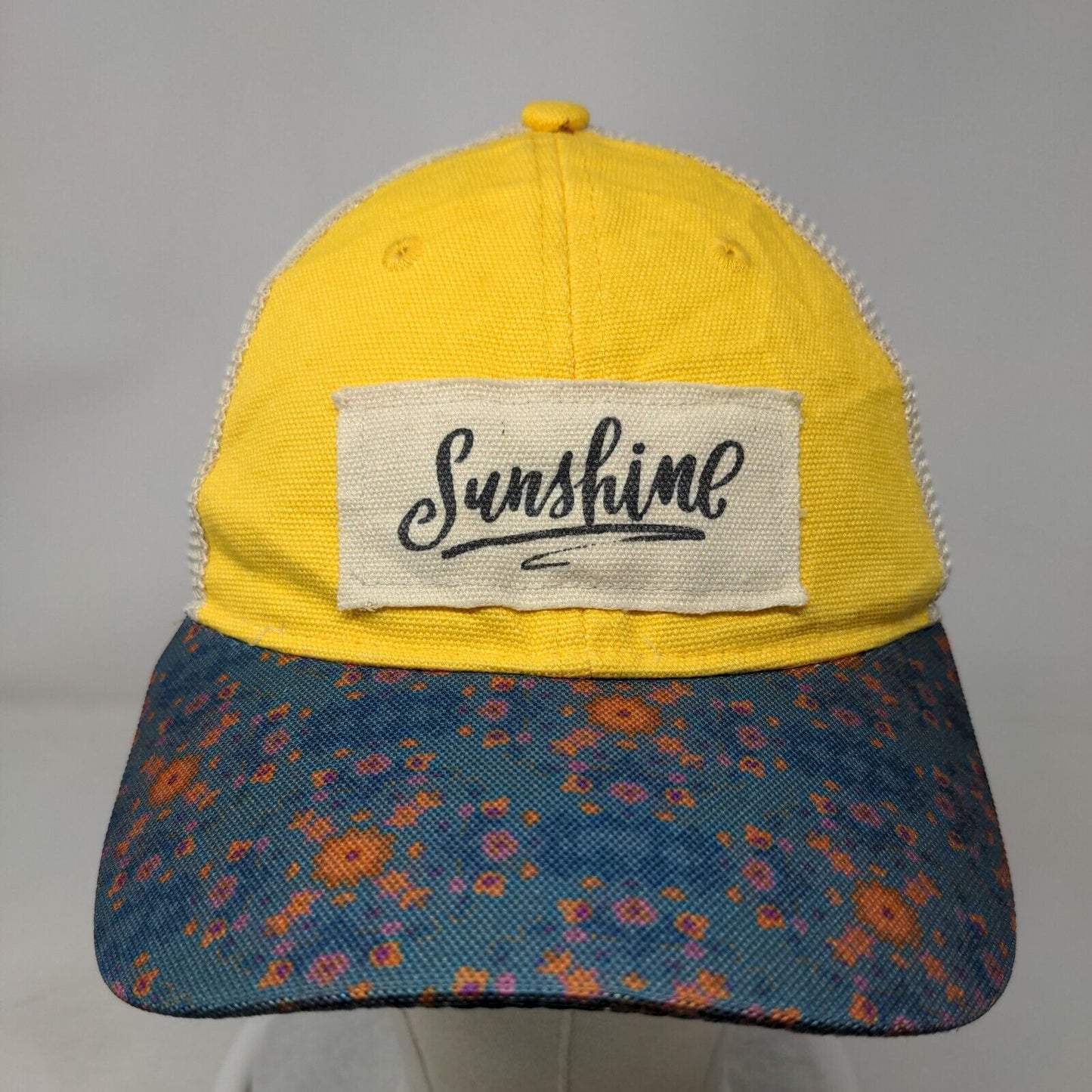 Sunshine Snapback Trucker Hat Multicolor One Size Floral Mesh Back Natural Life