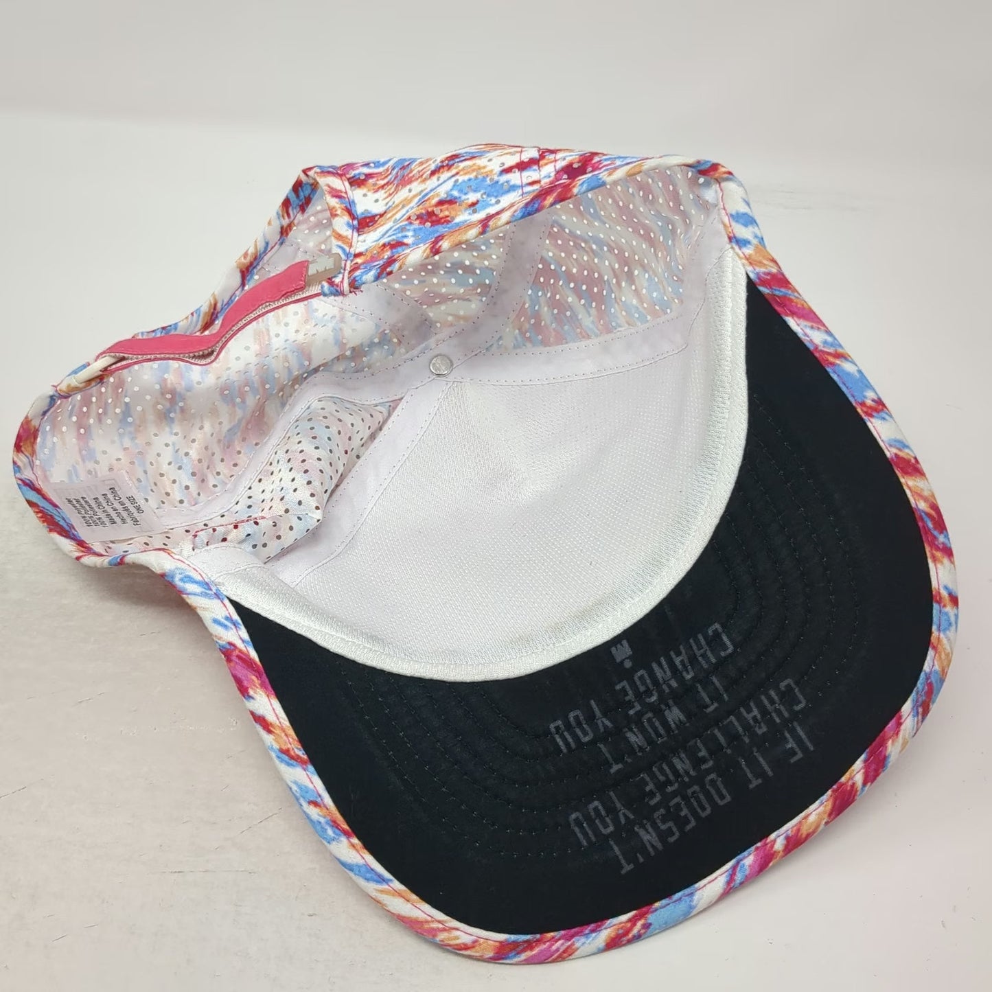 Boco Gear Ironman Pink Baseball Cap One Size Perforated M-Dot Running Hat