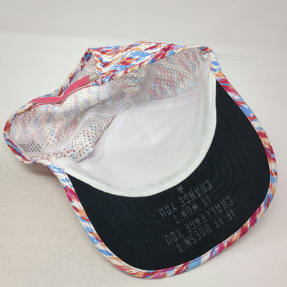 Boco Gear Ironman Pink Baseball Cap One Size Perforated M-Dot Running Hat
