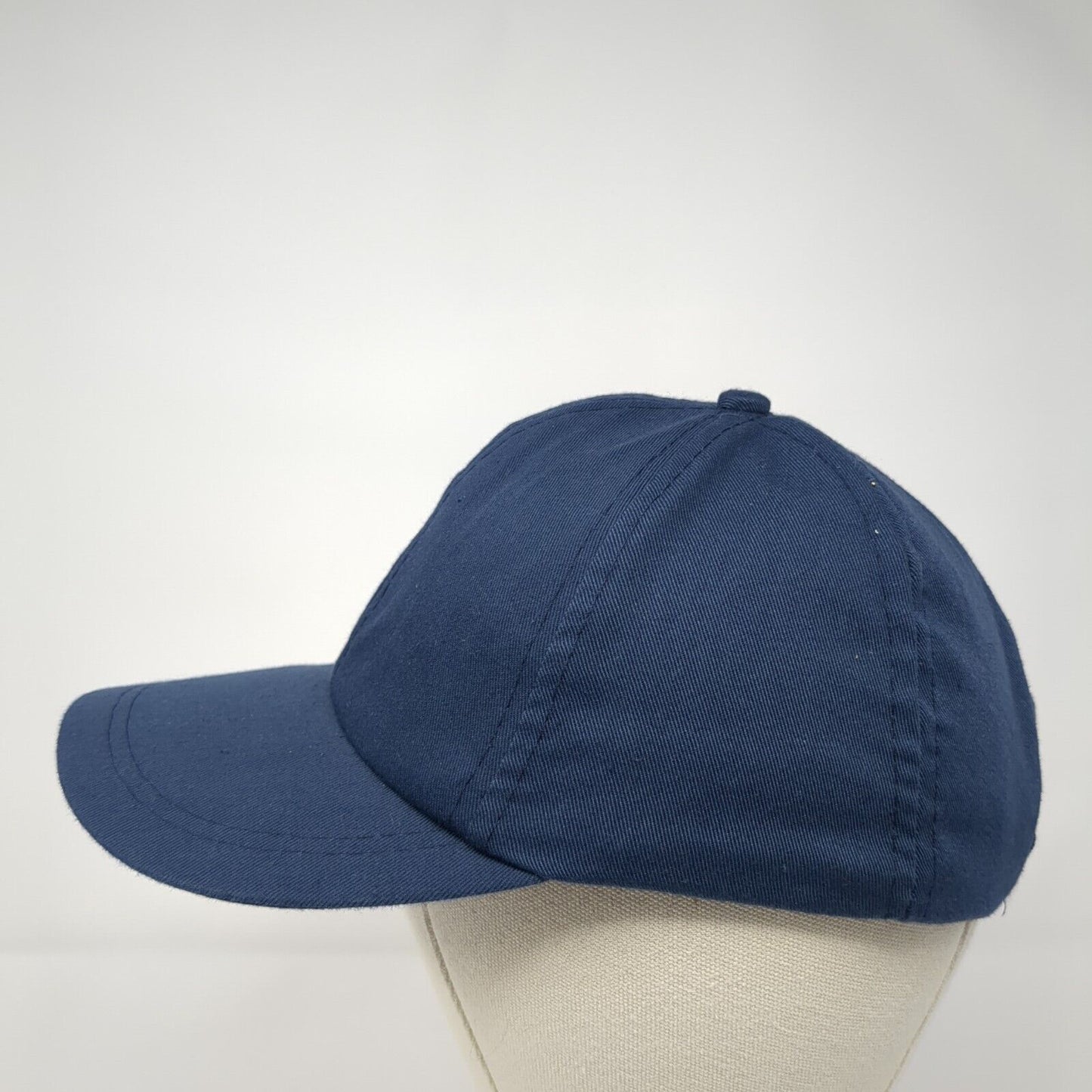 Unbranded Strapback Hat Blue One Size Adjustable Lightweight 6 Panel Blank