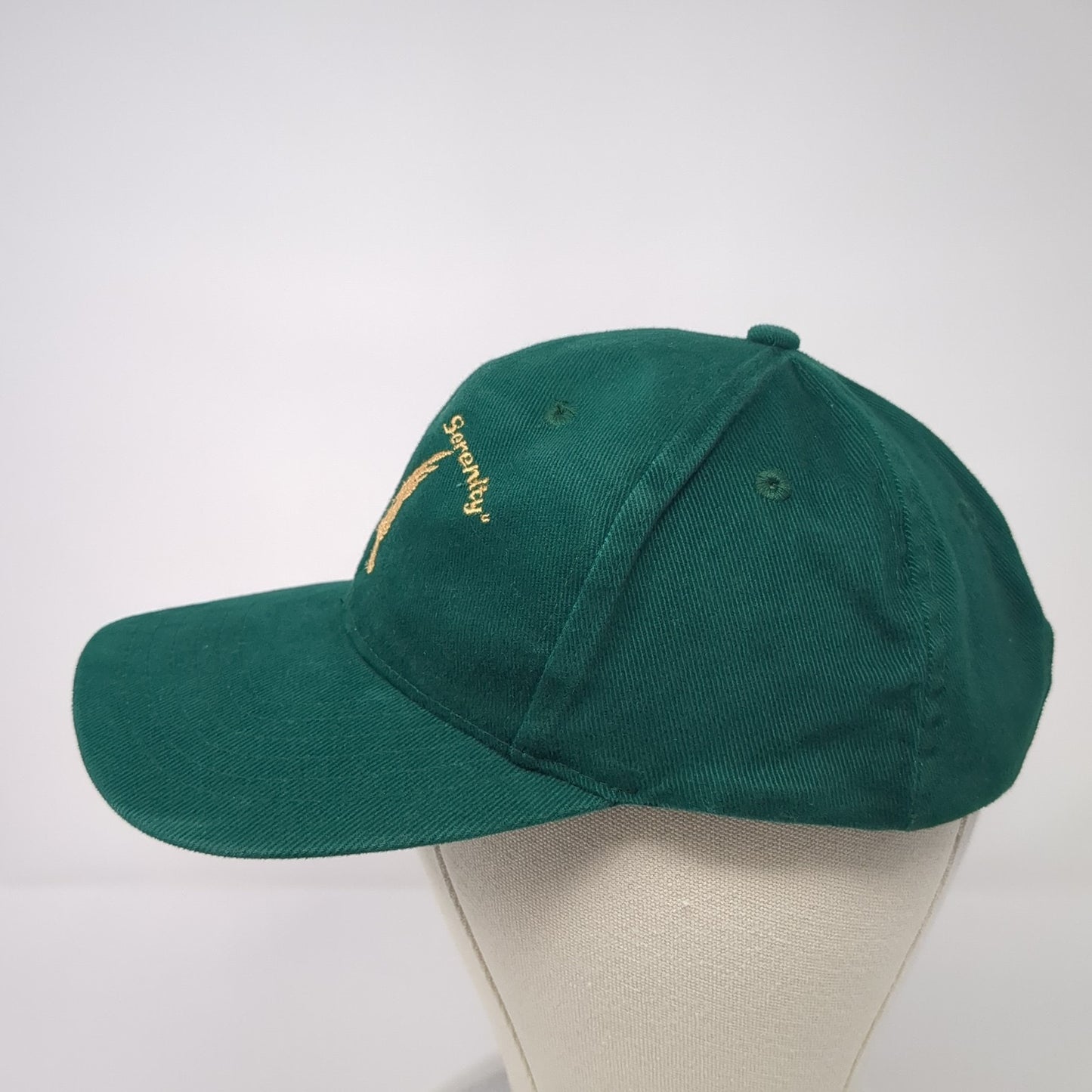 Soaring To Serenity Slideback Hat Green One Size Adjustable Cotton Deluxe