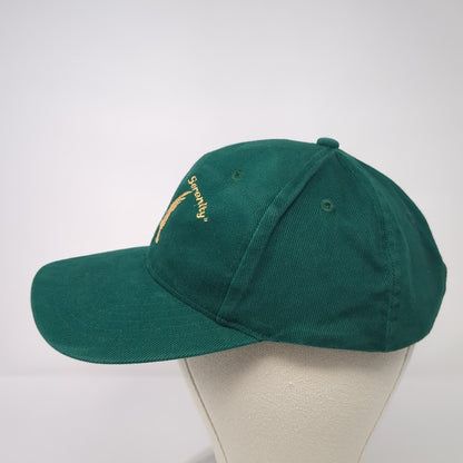 Soaring To Serenity Slideback Hat Green One Size Adjustable Cotton Deluxe
