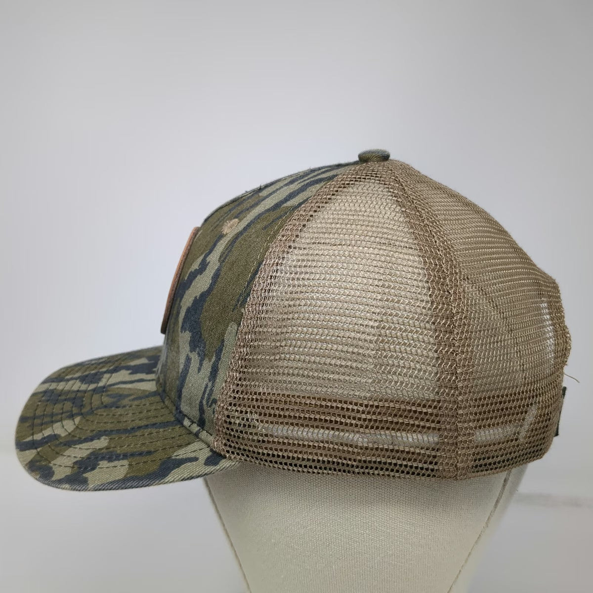 Leupold Snapback Hat Green Tiger Stripe Camo Mesh Trucker Hunting One Size