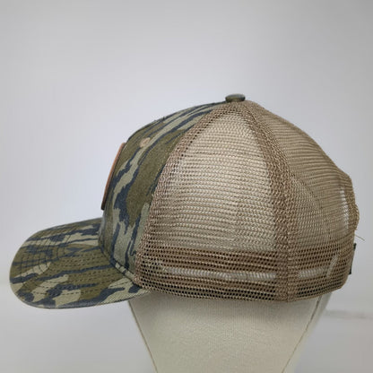Leupold Snapback Hat Green Tiger Stripe Camo Mesh Trucker Hunting One Size