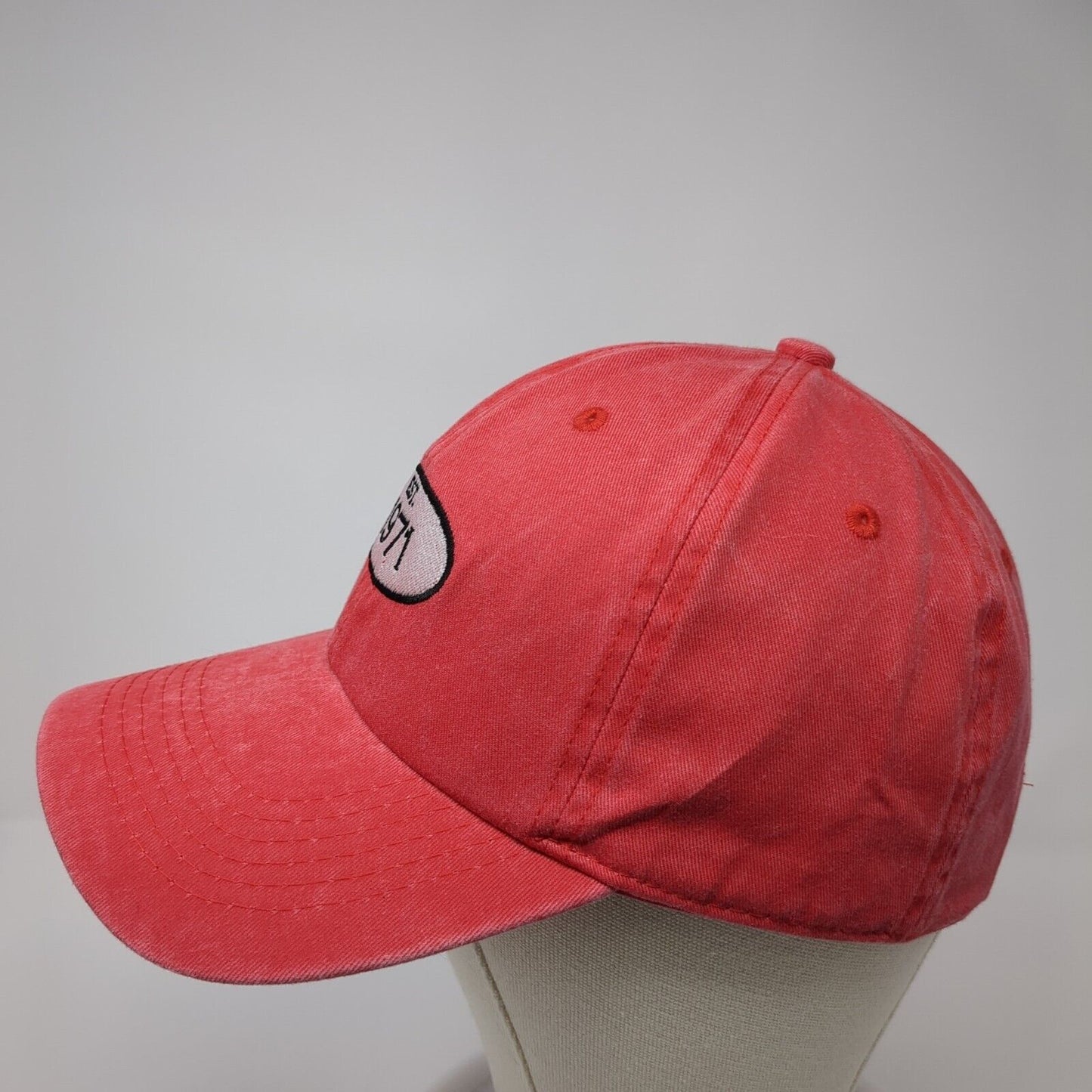 Est. 1971 Slideback Hat Red One Size Adjustable Embroidered Trendy