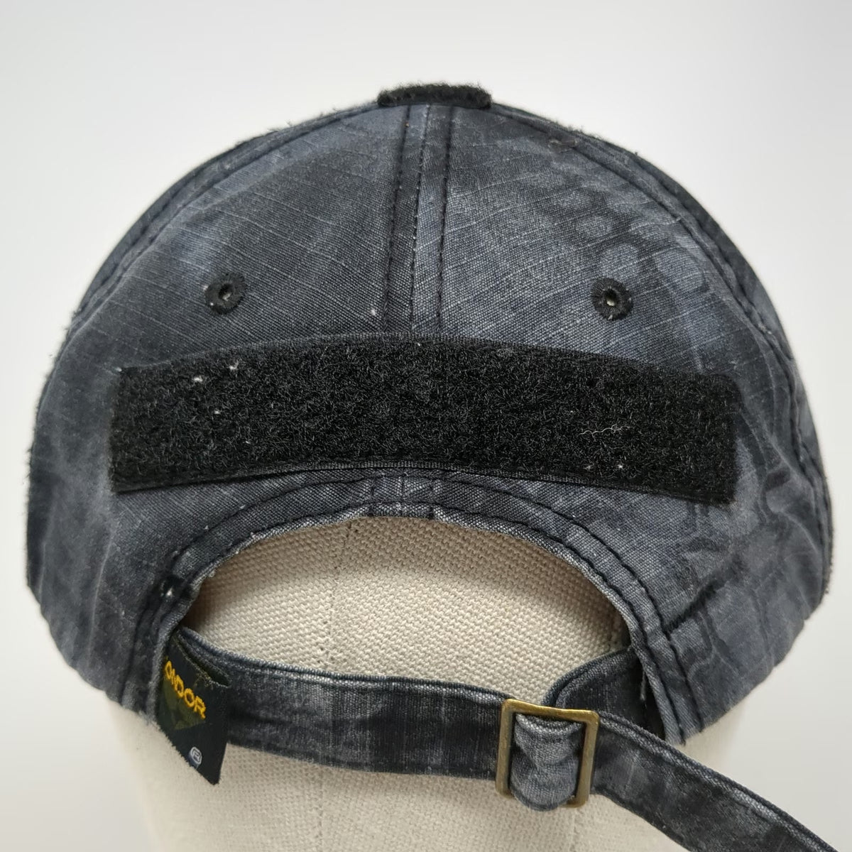 Condor Baseball Cap Black Camo One Size Slideback Patch Panels Hat