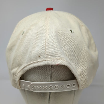 Tonys Pizza Chef Mascot 5 Panel White Red Hat One Size Snapback Cotton Twill