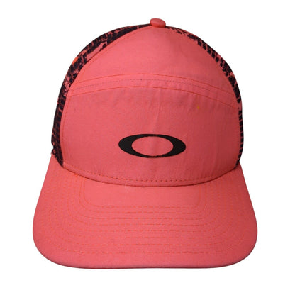 Oakley Slideback Hat Pink One Size Adjustable Vented Holes 6 Panel Polyester