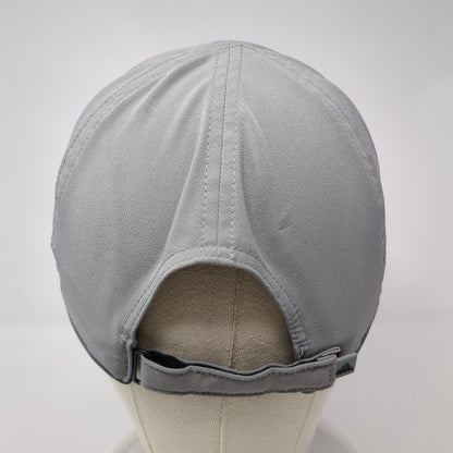 Adidas 3 Stripes Adizero Strapback Hat Gray One Size Adjustable Running