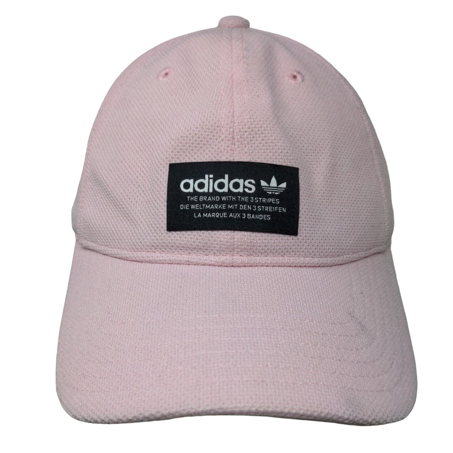 Adidas Strapback Hat Pink OSFM Adjustable Embroidered 6 Panel Polyester