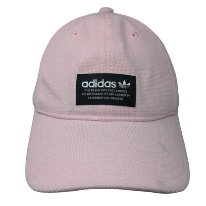 Adidas Strapback Hat Pink OSFM Adjustable Embroidered 6 Panel Polyester