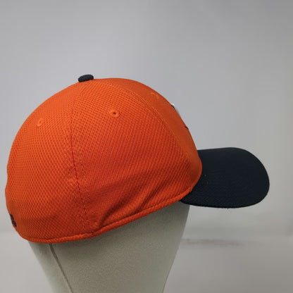 Virginia Cavaliers NCAA New Era Cap Orange Blue White M 39THIRTY Stretch Fit Hat