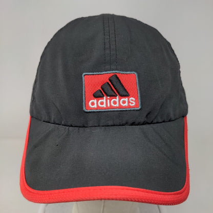 Adidas 3 Stripes Strapback Hat Black One Size Embroidered Adjustable