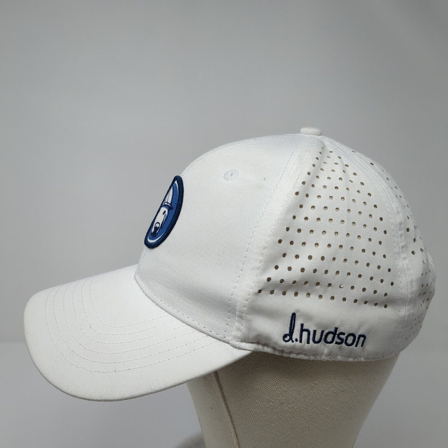 Princeton Construction D Hudson Strapback Hat White OS Adjustable Embroidered