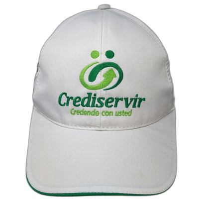 Sun Shine Baseball Cap White One Size Crediservir Embroidered Logo Slideback Hat