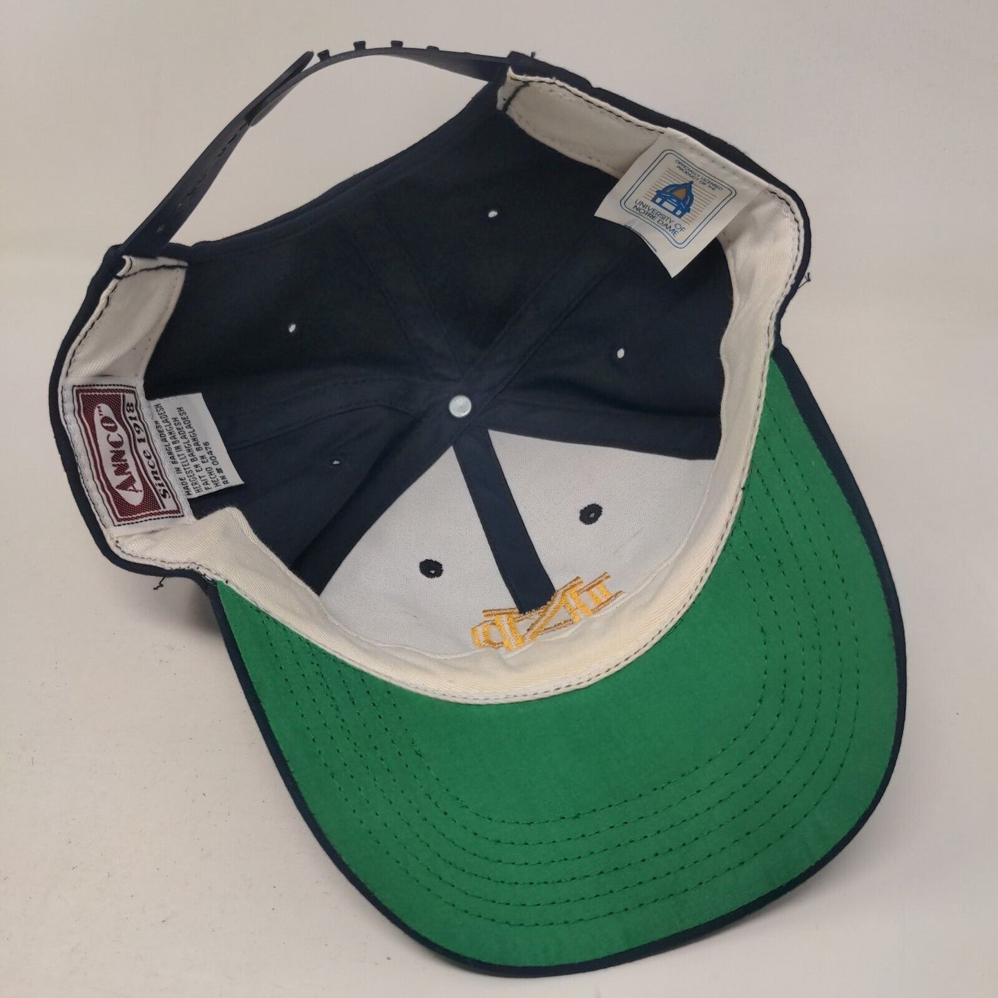 Notre Dame Fighting Irish Youth Snapback Hat Blue Embroidered Logo Annco