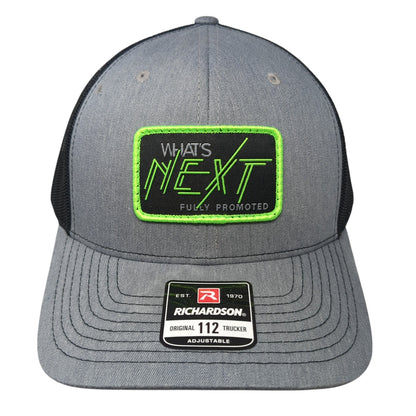 What's Next Fully Promoted Trucker Hat Gray One Size Adjustable Richardson