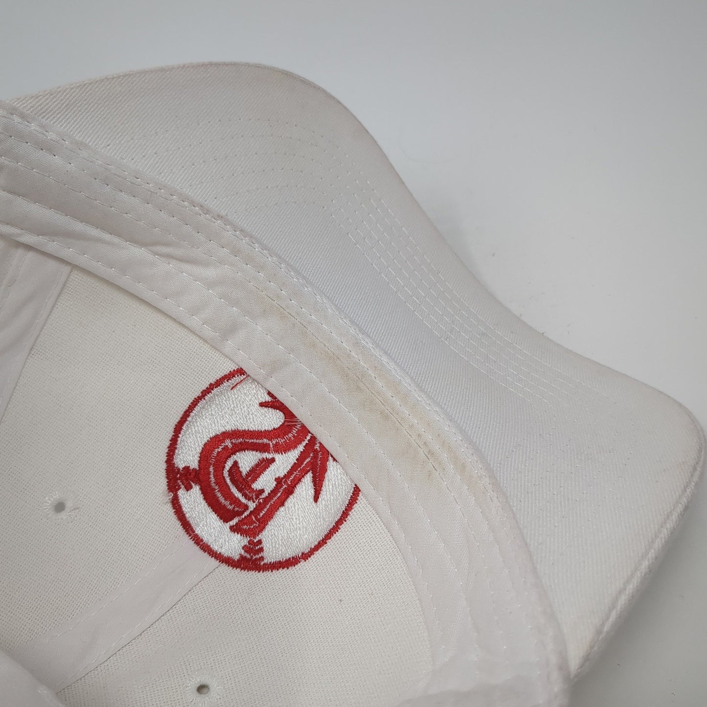 STL Strapback Hat White One Size Adjustable Embroidered Sportsman