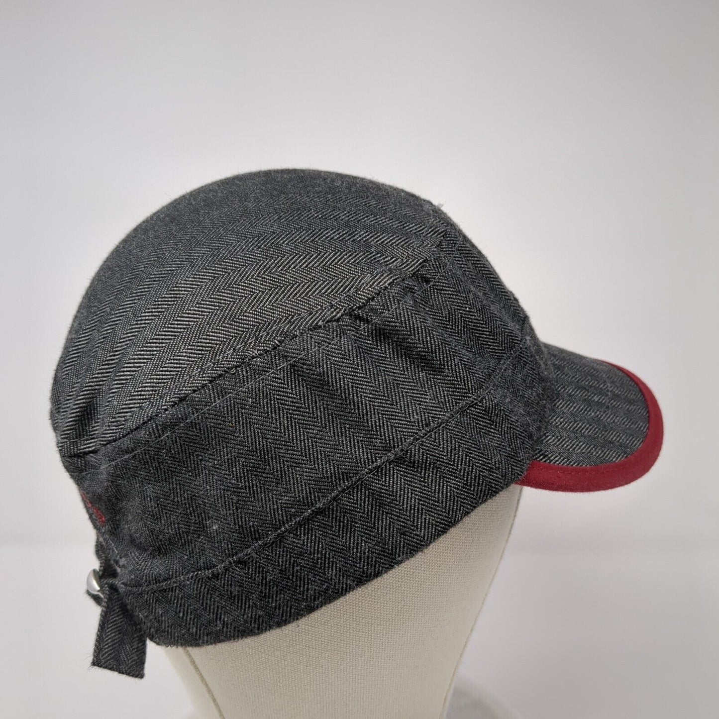 S.D. Strong Distilling Slideback Cadet Army Hat Black One Size Herringbone