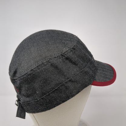 S.D. Strong Distilling Slideback Cadet Army Hat Black One Size Herringbone