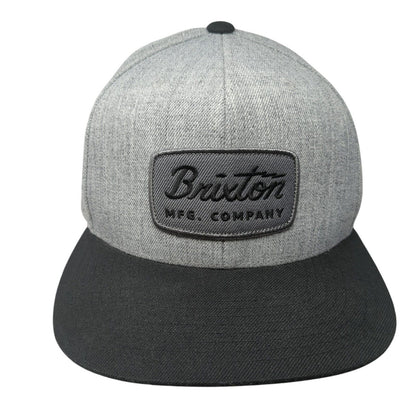 Brixton Mfg. Company Patch Snapback Hat Gray One Size Colorblock