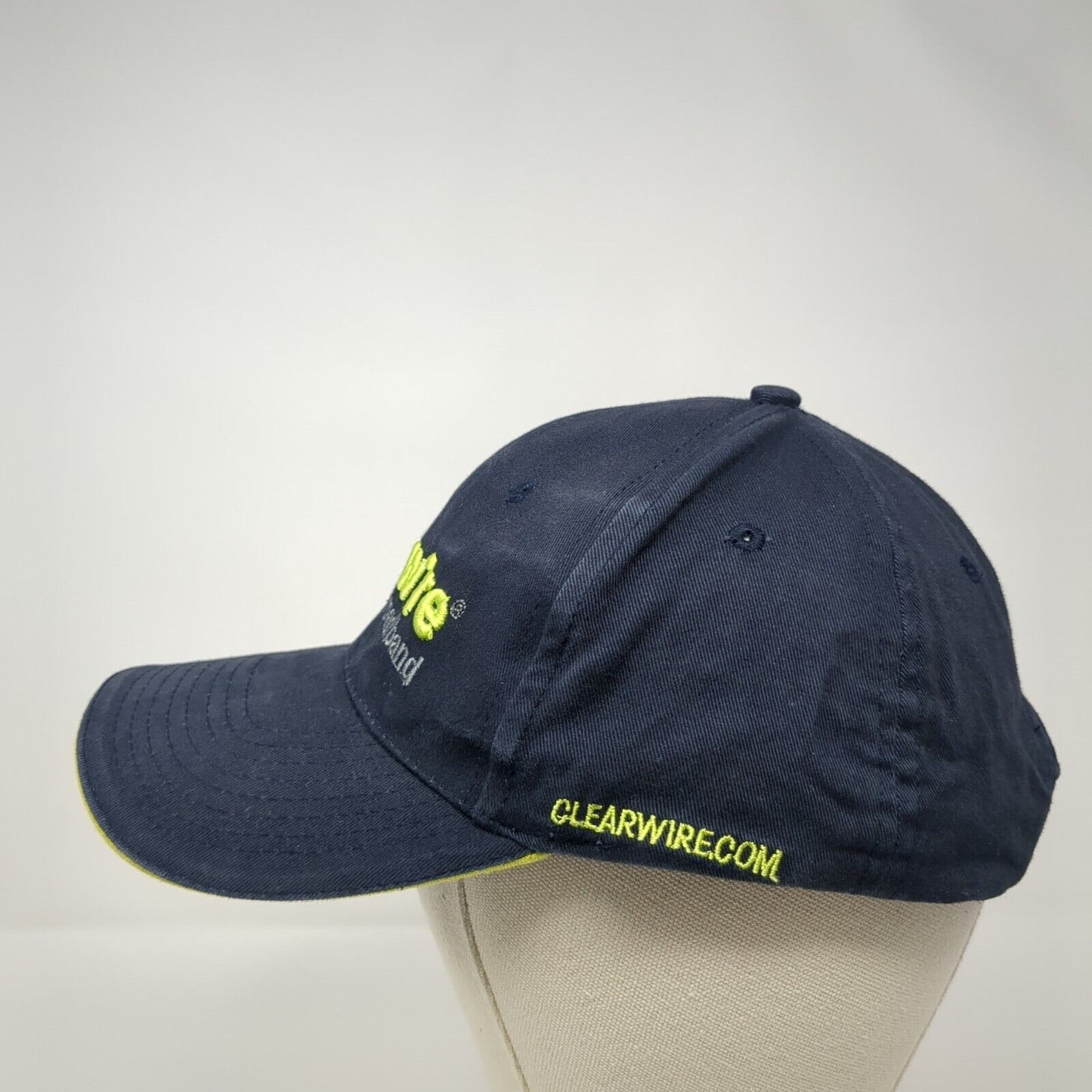 Clearwire Wireless Broadband Strapback Hat Blue One Size Adjustable Embroidered