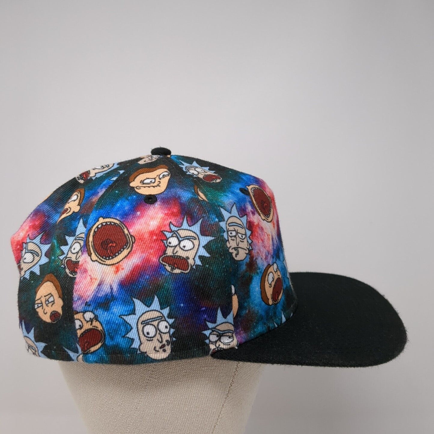 Rick And Morty Adult Swim Snapback Hat Multicolor One Size Adjustable 6 Panel